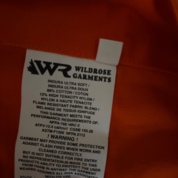 Wildrose Garments Fire Resistant Hi-Viz Traffic Safety Coverall - NEW 68 Tall - Picture 5 of 7